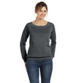 BELLA+CANVAS  Ladies' Sponge Fleece Wide Neck Sweatshirt